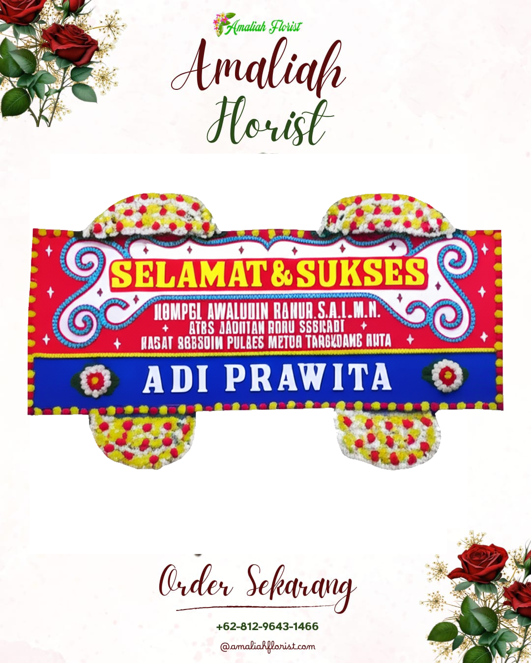 Papan Bunga Ucapan Selamat Lebak